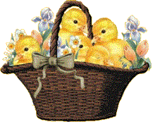 Gif animé Pâques poussins